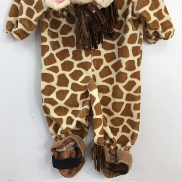 Koala Kids Giraffe Onesie Zip Front With Hood Costume Size 0-3 mo EXCELLENT - Picture 6 of 10
